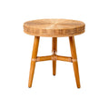 Mesa Redonda de Mimbre con Patas de Madera: Diseño Rústico y Funcionalidad